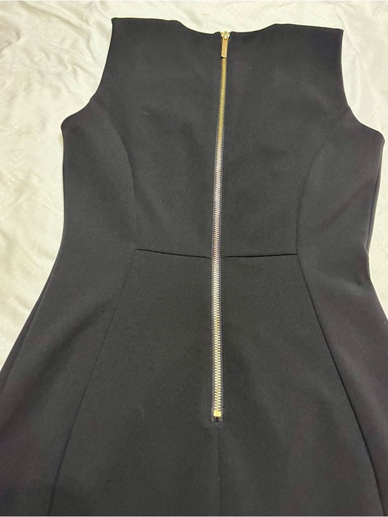 Calvin Klein Black Sheath Dress Sz 2 Knee Length Office Minimalist 90s cbk Women - Picture 5 of 16